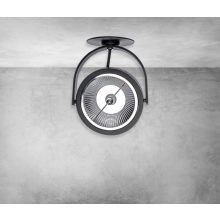 Flush-mounted luminaire Lugar BLACK 1xAR111 GU10