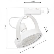 Oprawa Lugar Track WHITE 1xAR111 GU10
