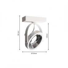 Oprawa natynkowa Lugar WHITE 1xAR111 GU10