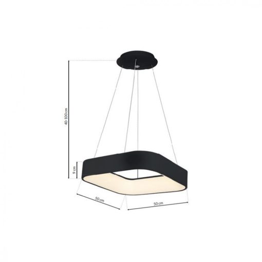 Pendant lamp ASTRO BLACK 24W LED