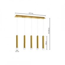 Pendant lamp GOLDIE 5x5W LED