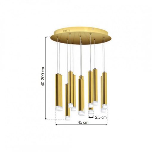 Pendant lamp GOLDIE 12W LED