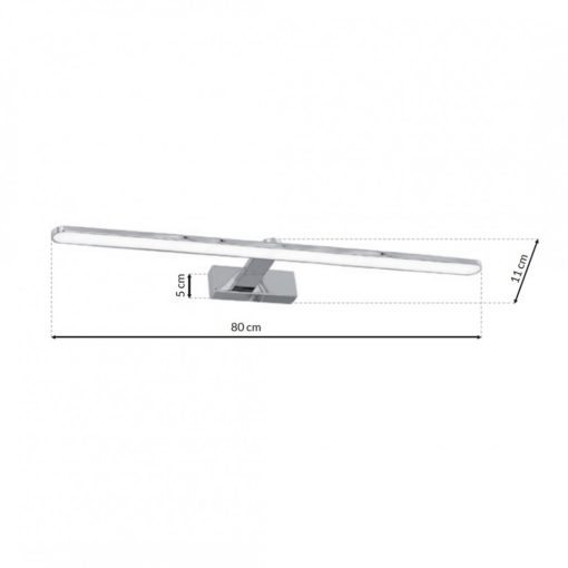 Wall lamp SPLASH CHROME 80cm 16W LED