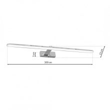 Wall lamp SPLASH CHROME 100cm 21W LED