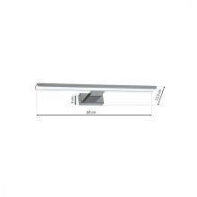 Wall lamp SHINE CHROME 60cm 13,8W LED