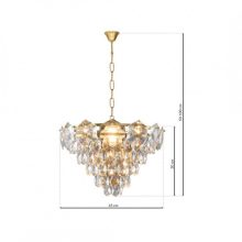 Chandelier SELENA GOLD 6xE14