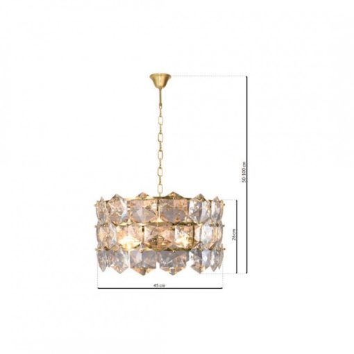 Chandelier AUSTIN GOLD 6xE14