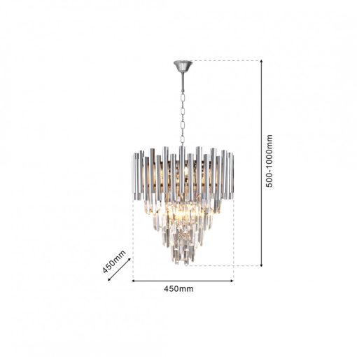 Chandelier MADISON CHROME 9xE14