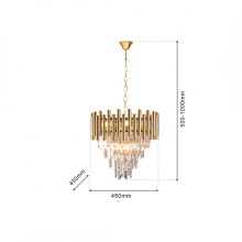 Chandelier MADISON GOLD 9xE14