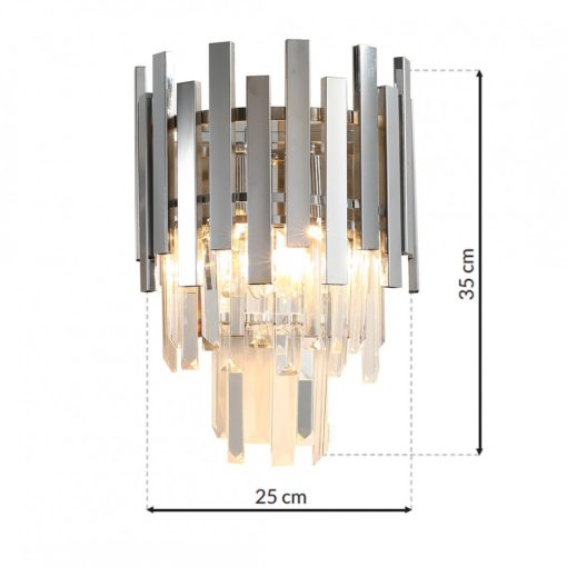 Wall lamp ASPEN CHROME 2xE14