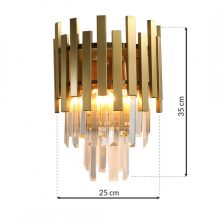 Wall lamp ASPEN GOLD 2xE14