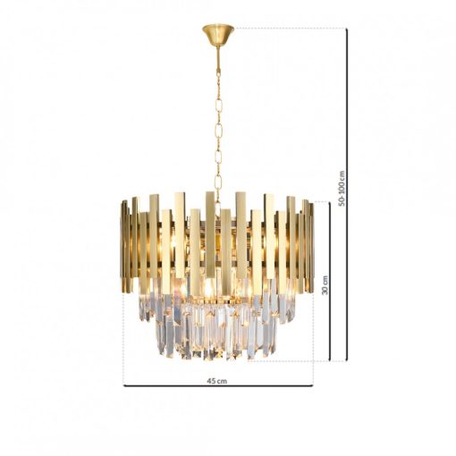 Chandelier ASPEN GOLD 6xE14