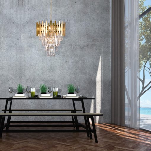 Chandelier ASPEN II GOLD 9xE14