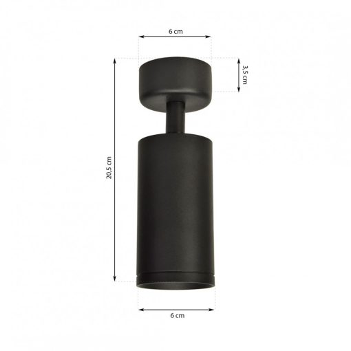 Mica Spot BLACK 1xGU10