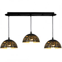 Pendant lamp LISA BLACK 3xE27