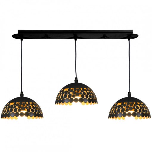 Pendant lamp LISA BLACK 3xE27