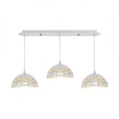 Pendant lamp LISA WHITE 3xE27