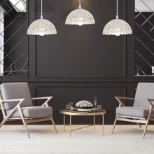 Pendant lamp LISA WHITE 3xE27