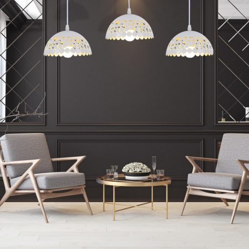 Pendant lamp LISA WHITE 3xE27