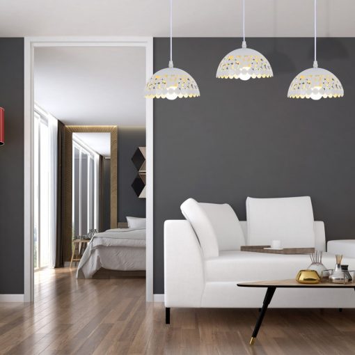 Pendant lamp LISA WHITE 3xE27