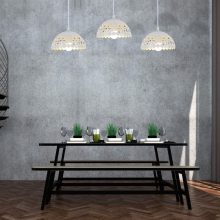 Pendant lamp LISA WHITE 3xE27