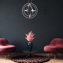 Pendant lamp COPERNICUS CHROME 260W LED