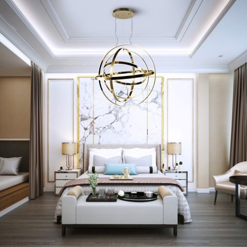 Pendant lamp COPERNICUS GOLD 180W LED