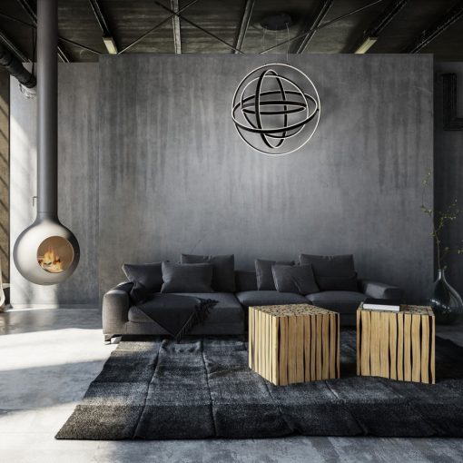 Pendant lamp COPERNICUS BLACK 180W LED