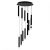 Pendant lamp CARBON 12W LED