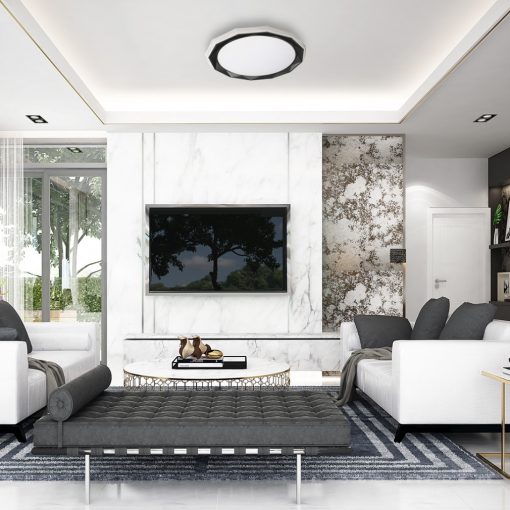 Ceiling  OSCAR BLACK 45W LED Ø530 mm