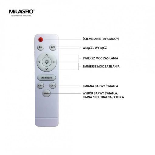 Ceiling  NOTE PINK 40W LED Ø480 mm