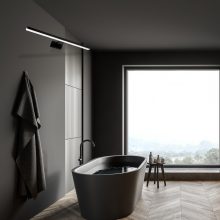 Wall lamp SHINE BLACK 80cm 15W LED