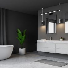 Wall lamp SHINE BLACK 80cm 15W LED