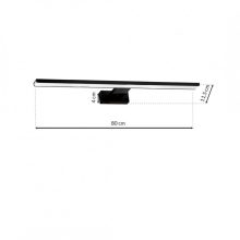 Wall lamp SHINE BLACK 80cm 15W LED