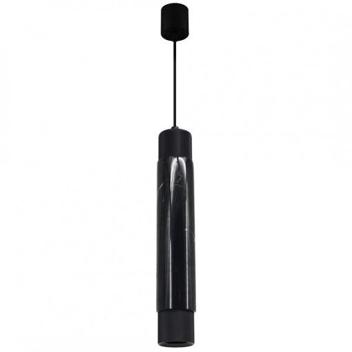 Pendant lamp MARBLE BLACK 1xGU10
