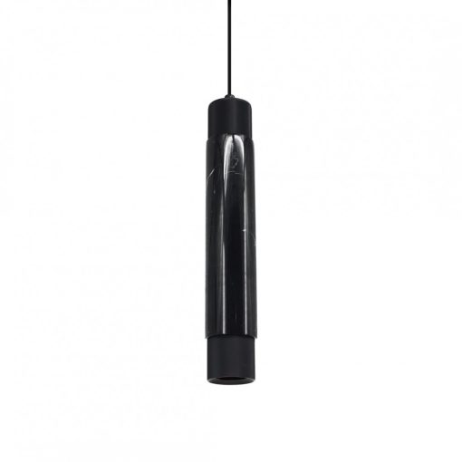 Pendant lamp MARBLE BLACK 1xGU10