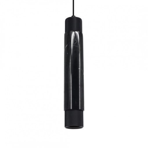 Pendant lamp MARBLE BLACK 1xGU10
