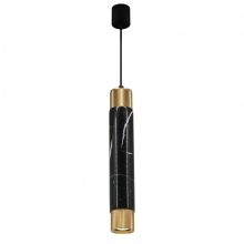 Pendant lamp MARBLE BLACK/GOLD 1xGU10