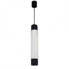 Pendant lamp MARBLE WHITE/BLACK 1xGU10