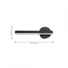 Wall lamp SYDNEY 6W LED BLACK lewy
