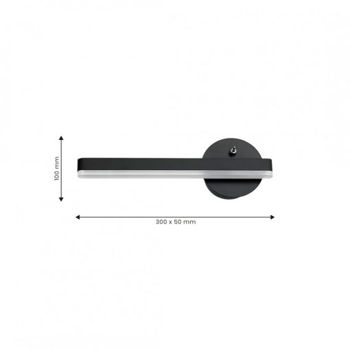 Wall lamp SYDNEY 6W LED BLACK lewy