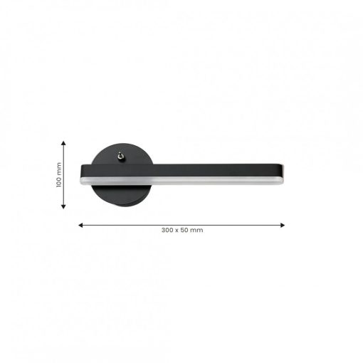 Wall lamp SYDNEY 6W LED BLACK prawy