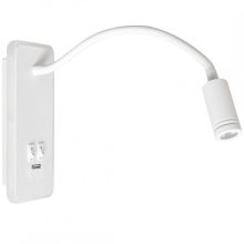 Bedside lamp BASE 8W+2W WHITE