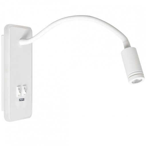 Bedside lamp BASE 8W+2W WHITE