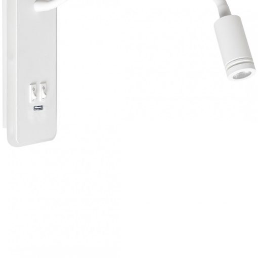 Bedside lamp BASE 8W+2W WHITE