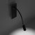 Bedside lamp BASE 8W+2W BLACK