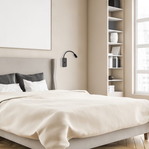 Bedside lamp BASE 8W+2W BLACK