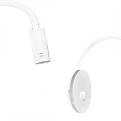 Bedside lamp BASE 8W+2W WHITE