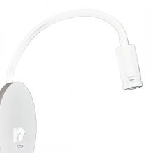 Bedside lamp BASE 8W+2W WHITE