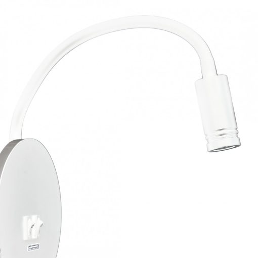 Bedside lamp BASE 8W+2W WHITE